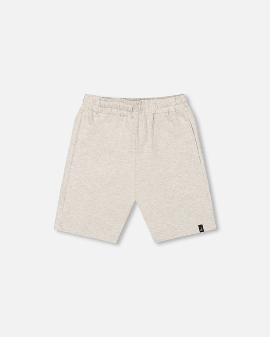 Organic Cotton Jersey Shorts Heather Grey