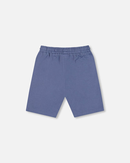 Organic Cotton Jersey Shorts Blue