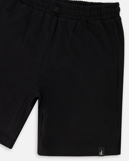 Organic Cotton Jersey Shorts Black