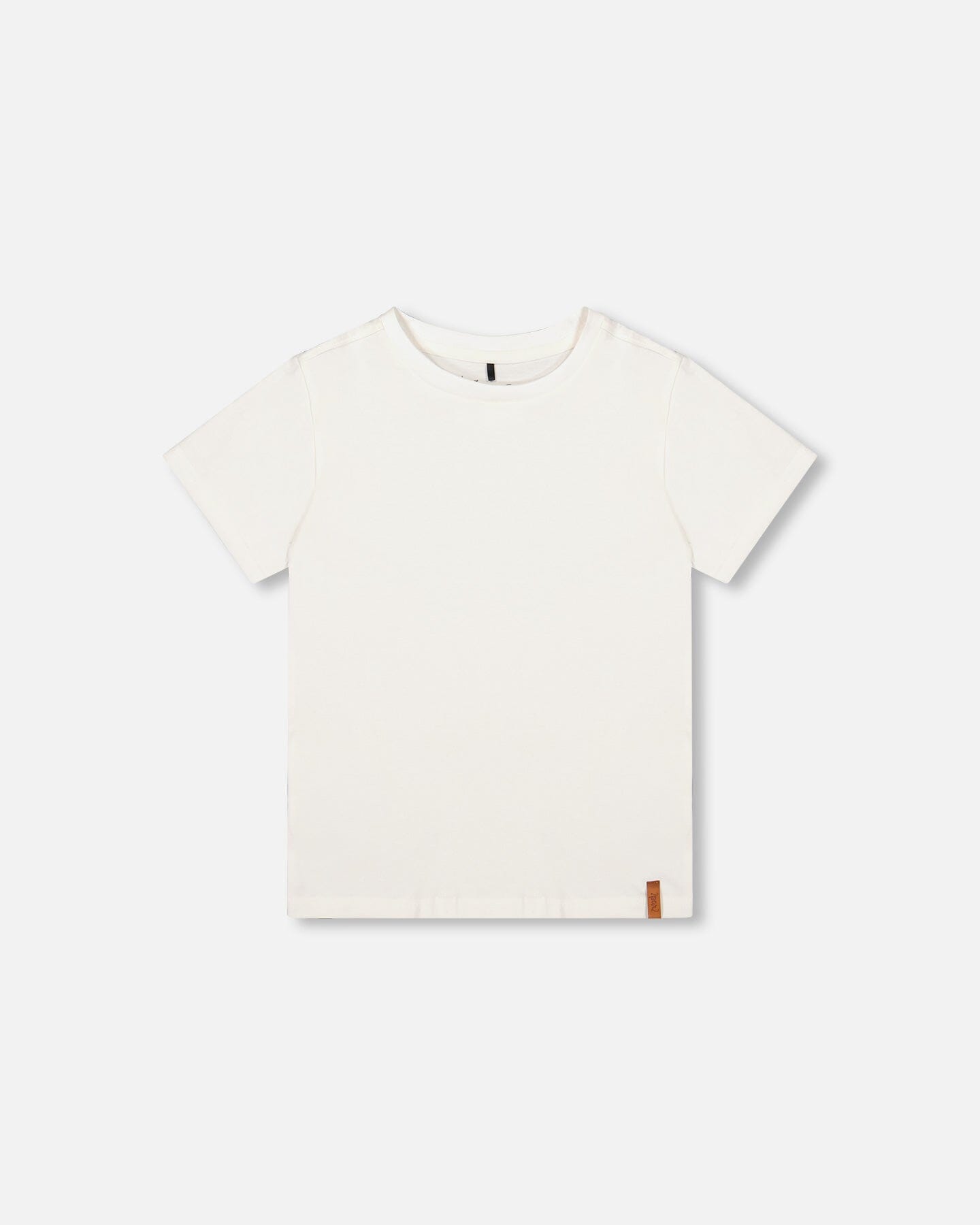 Organic Cotton Jersey T-Shirt Solid Off White