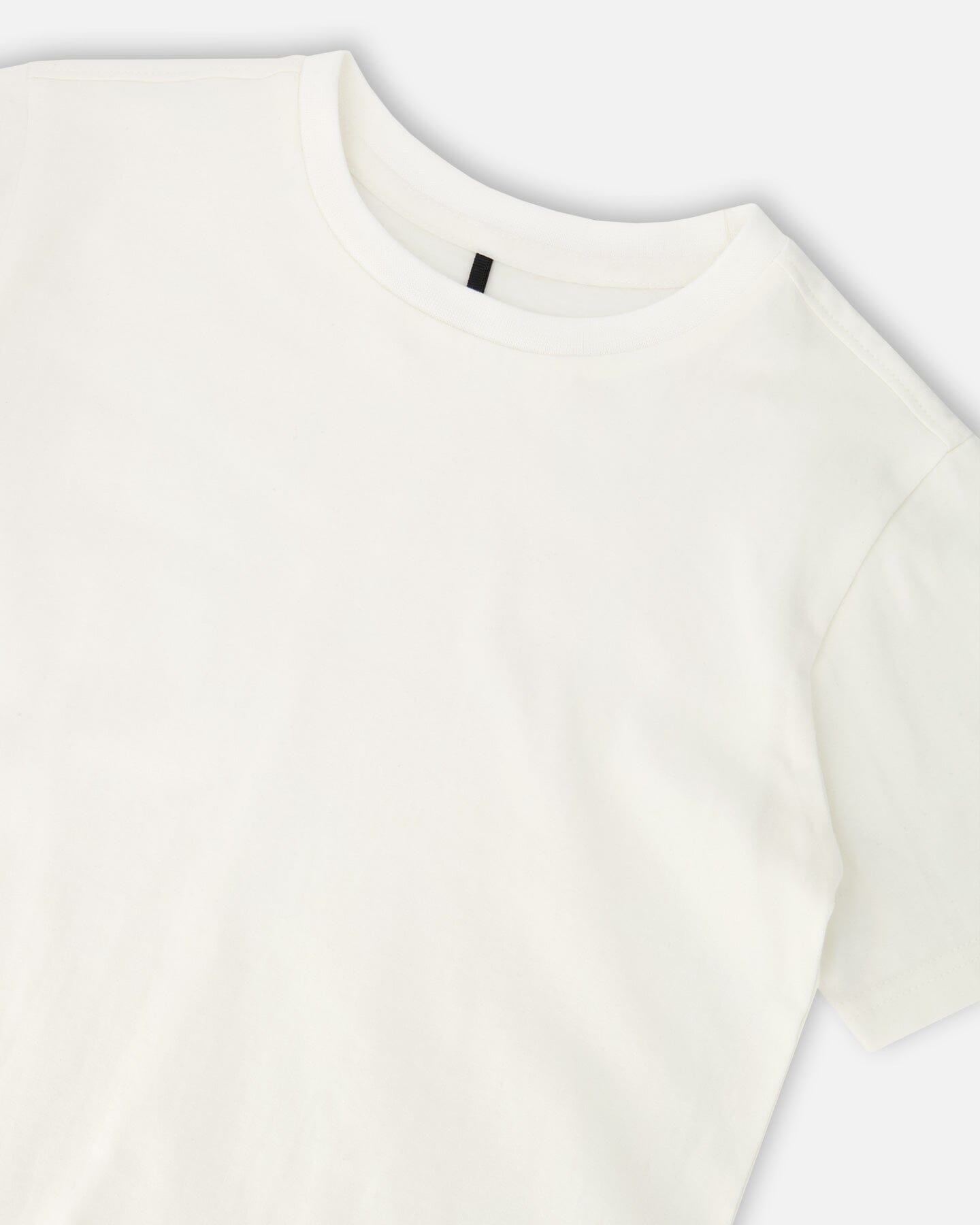Organic Cotton Jersey T-Shirt Solid Off White