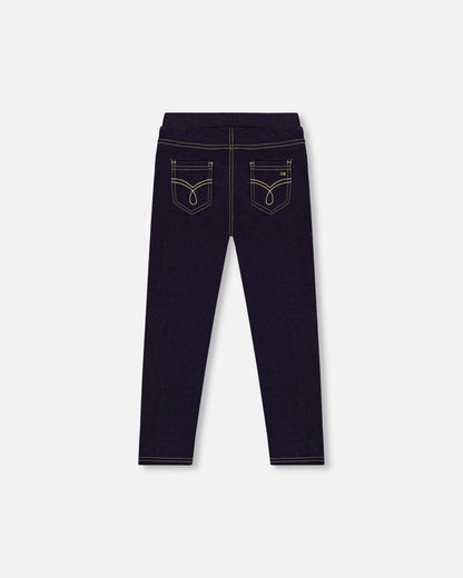 Navy Blue Denim Jeggings