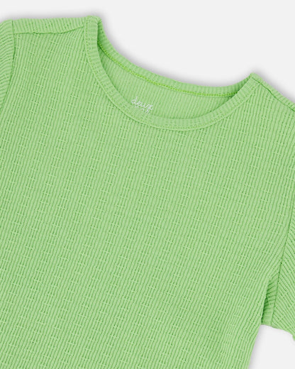 Crinkle Jersey T-Shirt Mint Green