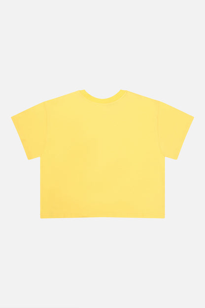 Adult 40th Anniversary Graphic Boxy T-Shirt Honey Yellow