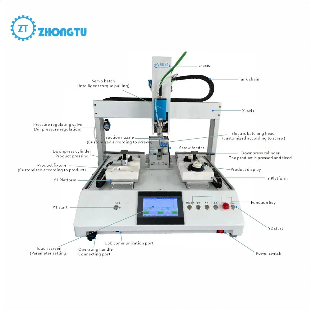 Nouvelle Arrivée Meilleurs Prix Machine de vissage entièrement automatique de bureau Machine de vissage à poignée Robot