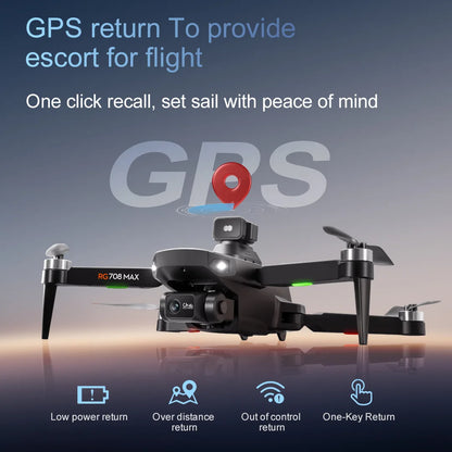 RG708MAX Drone Brushless Quadcopter GPS Positioning Screen Control Aerial Photography Obstacle Avoidance Drone