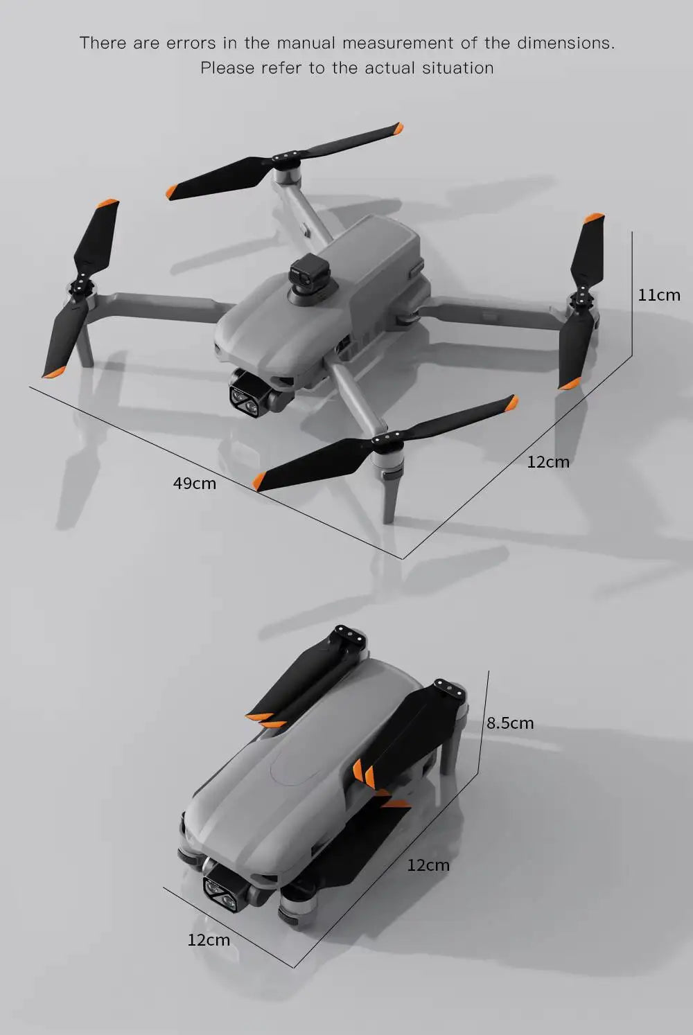 SJY-019 GPS Drone Camera 4K 3 Axis Mechanical Gimbal 360 Obstacle Avoidance 5G WiFi FPV UAV Mapping Professional Plastic