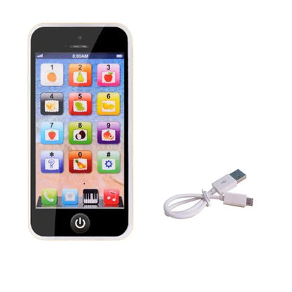 Téléphone de simulation pour enfants, jouet musical éducatif précoce, apprentissage de l'anglais, portable avec lumière et son, jouet vocal
