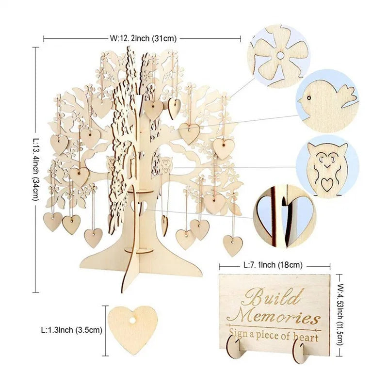 Wooden Art DIY Craft Christmas Tree Shape Accessories Christmas Wood Family Party Wedding Decoration Diy Unfinished Crafts