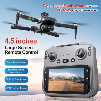 RG708MAX Drone Brushless Quadcopter GPS Positioning Screen Control Aerial Photography Obstacle Avoidance Drone