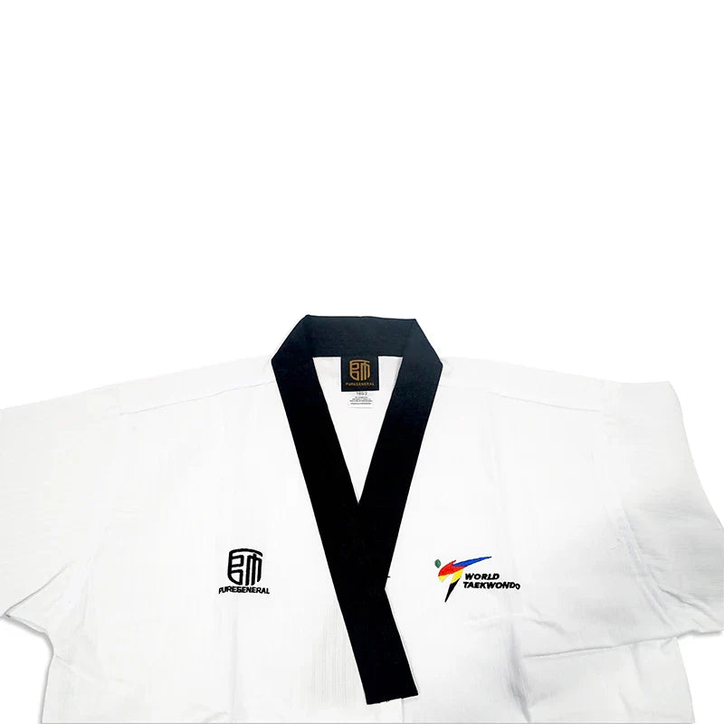 High Quality WT Approved Black Adult Men's Taekwondo Poomsae Dobok Pants for Training and Competition