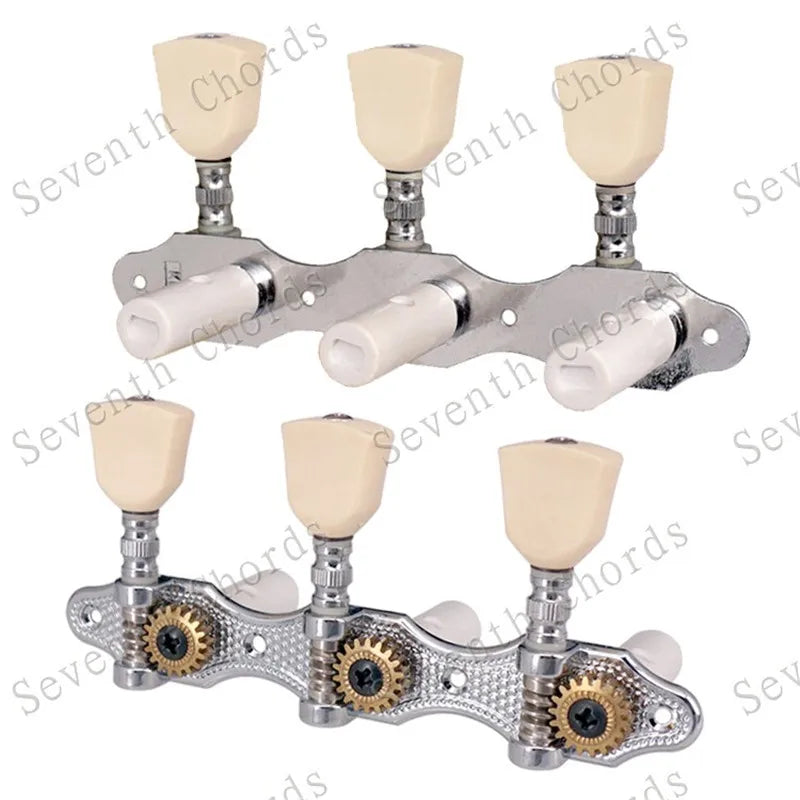 Ensemble de Mécaniques Chromées 3R3L, Mécaniques à oral illes de JETuning Classiques, Assemblage Jaune Lvory, lèvent Ezoïdes, Accessoires et Pièces
