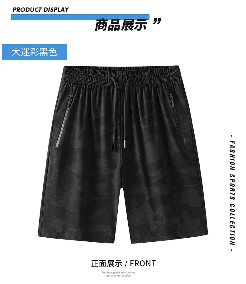 Men's Shorts For Men Summer Oversized Sports Casual Short Pant Britches Trousers Boardshorts Beachwear Breathable Elastic Waist