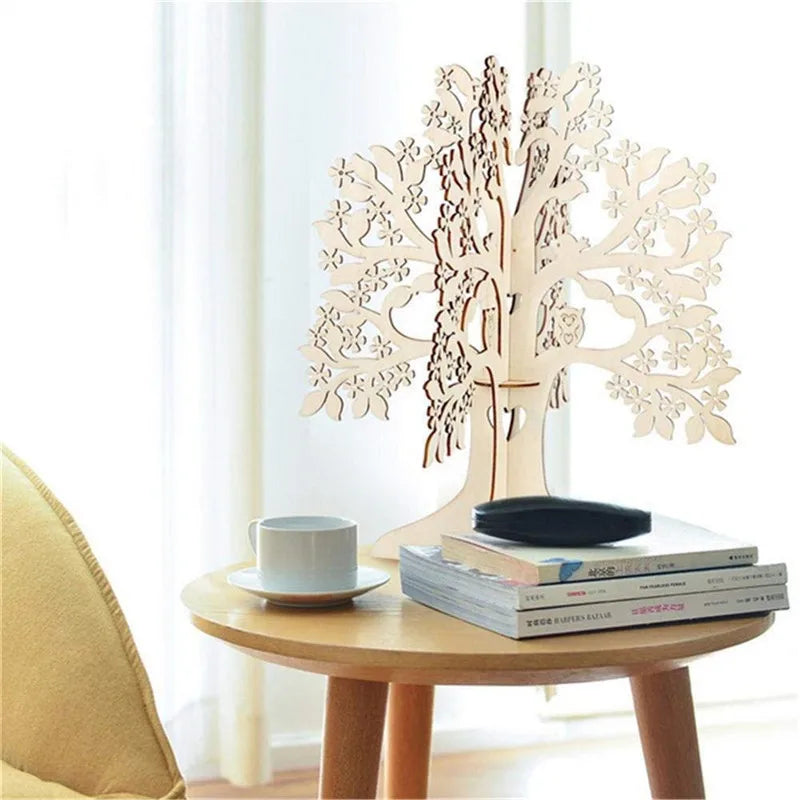 Wooden Art DIY Craft Christmas Tree Shape Accessories Christmas Wood Family Party Wedding Decoration Diy Unfinished Crafts