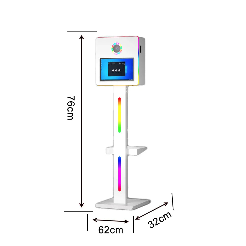 2025 New Dsr Photo Booth Poto Box Case Machine 15.6-inch Touchscreen Digital Camera Wedding Selfie Photo Booth Portable