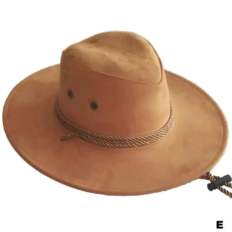 Chapeau de cowboy occidental pour hommes, casquette mongole, grand bord, gentleman, cadeaux de jazz, document