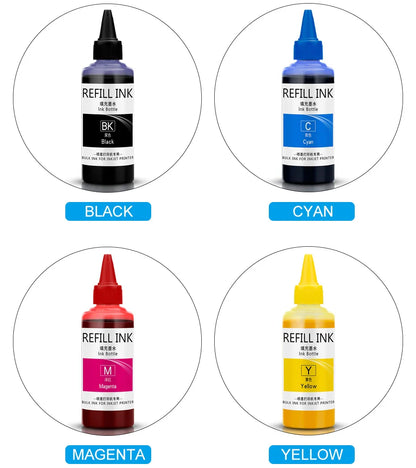 Sublimation Ink 100ML 4Colors/Set For Epson All Printer ET-2720 ET-2760 ET-2750 ET-15000 ET-4700 ET-3760 WF-7710 WF-7720 WF-7210