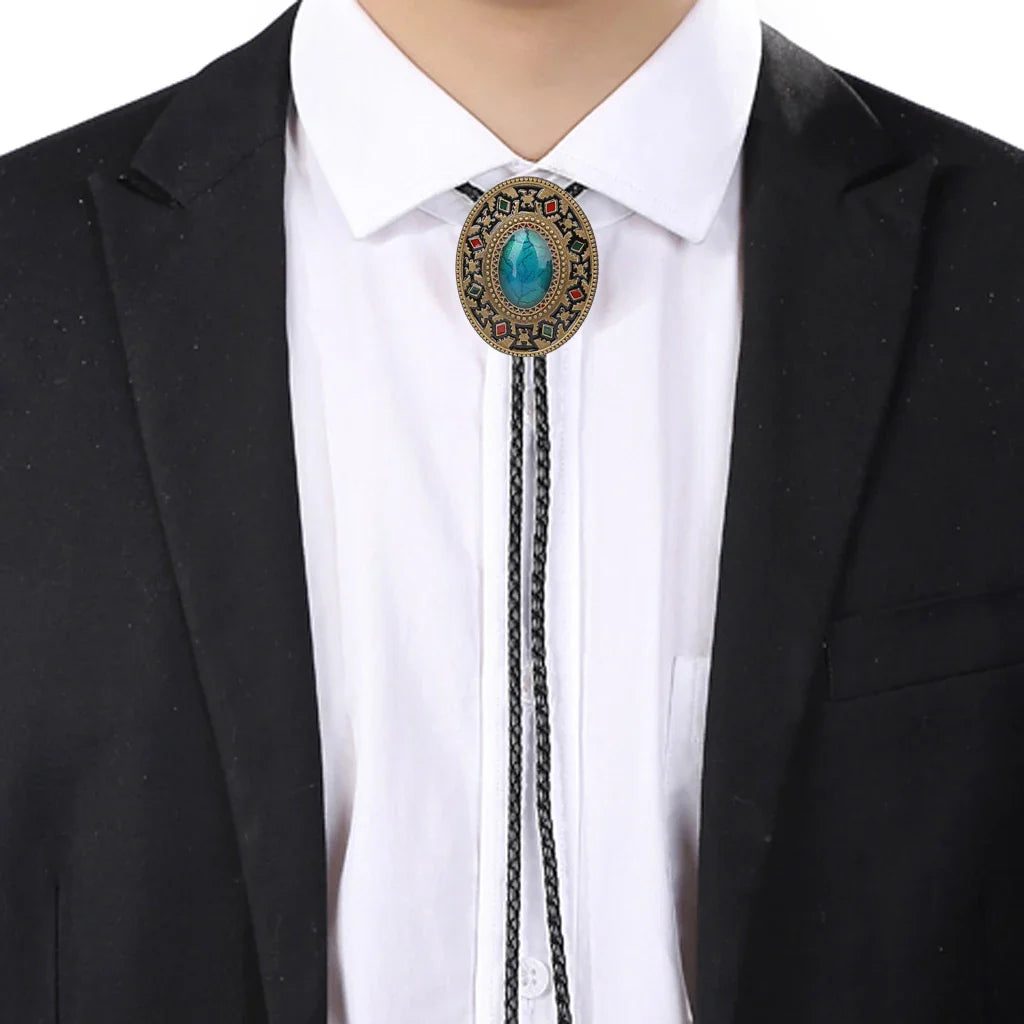 Cravate Totem Indien, Style Rétro Cirboy Occidental