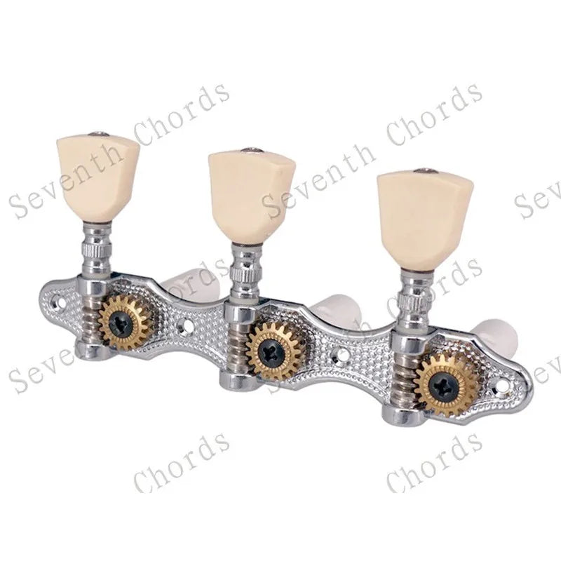 Ensemble de Mécaniques Chromées 3R3L, Mécaniques à oral illes de JETuning Classiques, Assemblage Jaune Lvory, lèvent Ezoïdes, Accessoires et Pièces