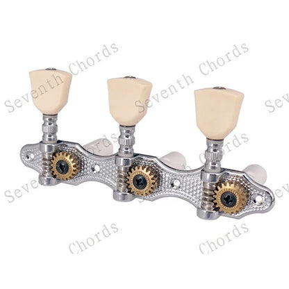 Ensemble de Mécaniques Chromées 3R3L, Mécaniques à oral illes de JETuning Classiques, Assemblage Jaune Lvory, lèvent Ezoïdes, Accessoires et Pièces