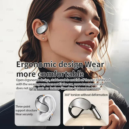 Écouteurs ouverts OEM V5.4 Écouteurs de sport sans fil véritables Casque stéréo Hifi avec micro Écouteurs sans fil TWS Appel HD Bruit