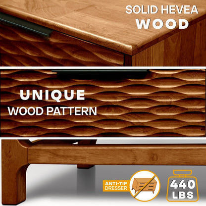 Acacia Elara Dresser with 5 Drawers for Stylish Storage Solutions