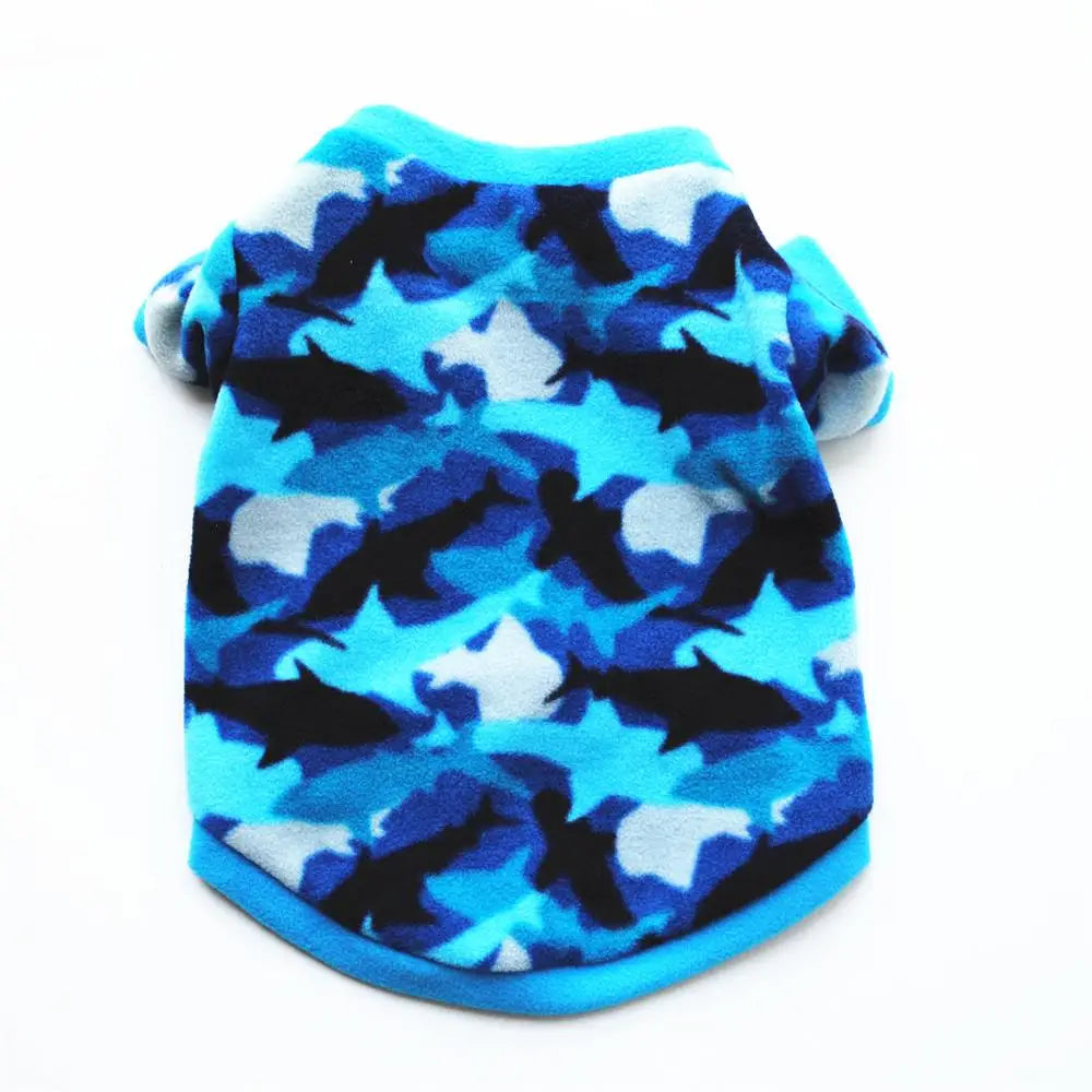 Vêtements chauds en molleton pour animaux de compagnie, manteau mignon à imprimé tête de mort pour chiens, veste chemise pour chiots, pull pour bouledogue français, vêtements de camouflage pour chiens