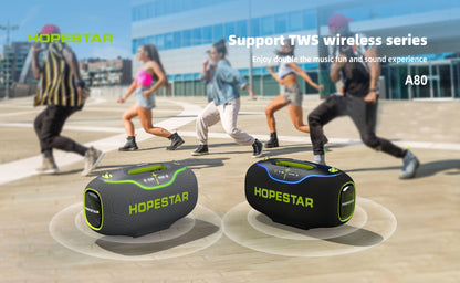 Hopestar speaker A80 alto gravador de áudio portátil de alta qualidade 350W RGB subwoofer home theater USB party computer DC