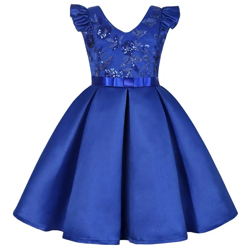 2024 New Arrivals Little Girls Party Wedding Formal Dresses Birthday Gown for 7 Years Old DGLG-005