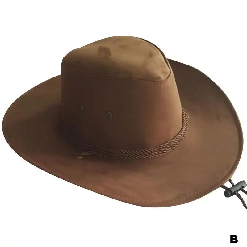 Chapeau de cowboy occidental pour hommes, casquette mongole, grand bord, gentleman, cadeaux de jazz, document