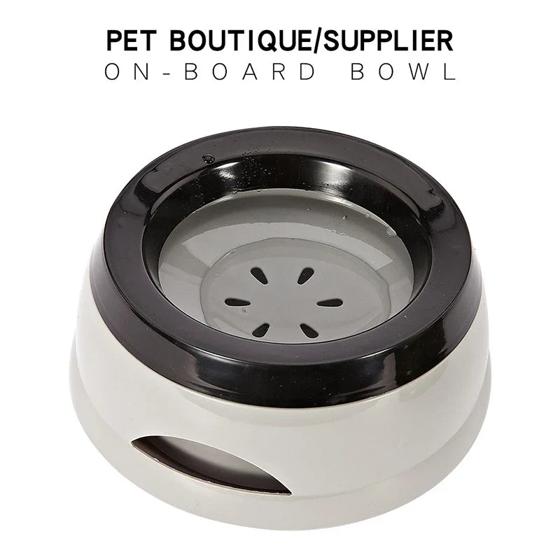 Écuelles pour chiens, flottantes, ne mouillant pas la gueule, gamelle pour chats anti-déversement, distributeur d'eau, accessoires portables en plastique pour chiens.
