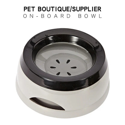 Écuelles pour chiens, flottantes, ne mouillant pas la gueule, gamelle pour chats anti-déversement, distributeur d'eau, accessoires portables en plastique pour chiens.
