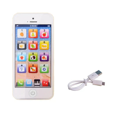 Téléphone de simulation pour enfants, jouet musical éducatif précoce, apprentissage de l'anglais, portable avec lumière et son, jouet vocal