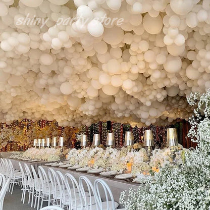 Ballons en Latex blanc 5-36 pouces, ballon joyeux anniversaire, décoration de mariage pour la saint-valentin, ballon gonflable à hélium pour la mariée
