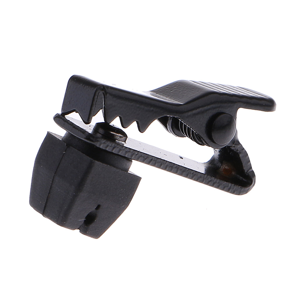 Clips de col de micro Lavalier en métal, 5mm, noir, pièces de rechange pour micro cravate
