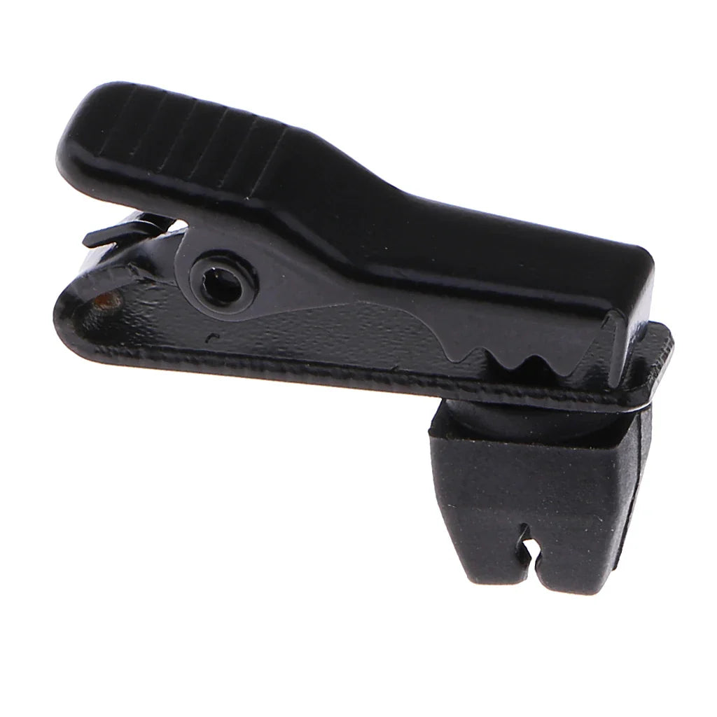 Clips de col de micro Lavalier en métal, 5mm, noir, pièces de rechange pour micro cravate