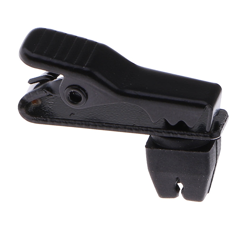 Clips de col de micro Lavalier en métal, 5mm, noir, pièces de rechange pour micro cravate