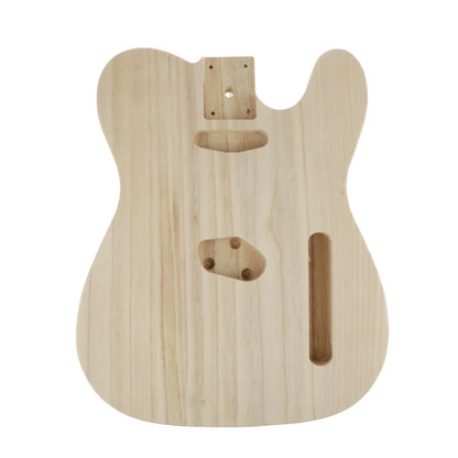 Baril de corps en bois de guitare basse électrique artisanale inachevée pour accessoire de pièces de corps de guitare électrique de bricolage de Style Telecaster