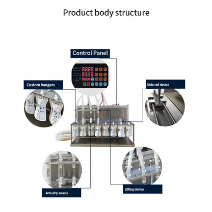 Suitable for Various Liquid Bag Type Suction Nozzle Liquid Filling Machinery 220V60Hz