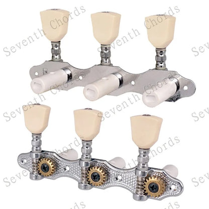 Ensemble de Mécaniques Chromées 3R3L, Mécaniques à oral illes de JETuning Classiques, Assemblage Jaune Lvory, lèvent Ezoïdes, Accessoires et Pièces