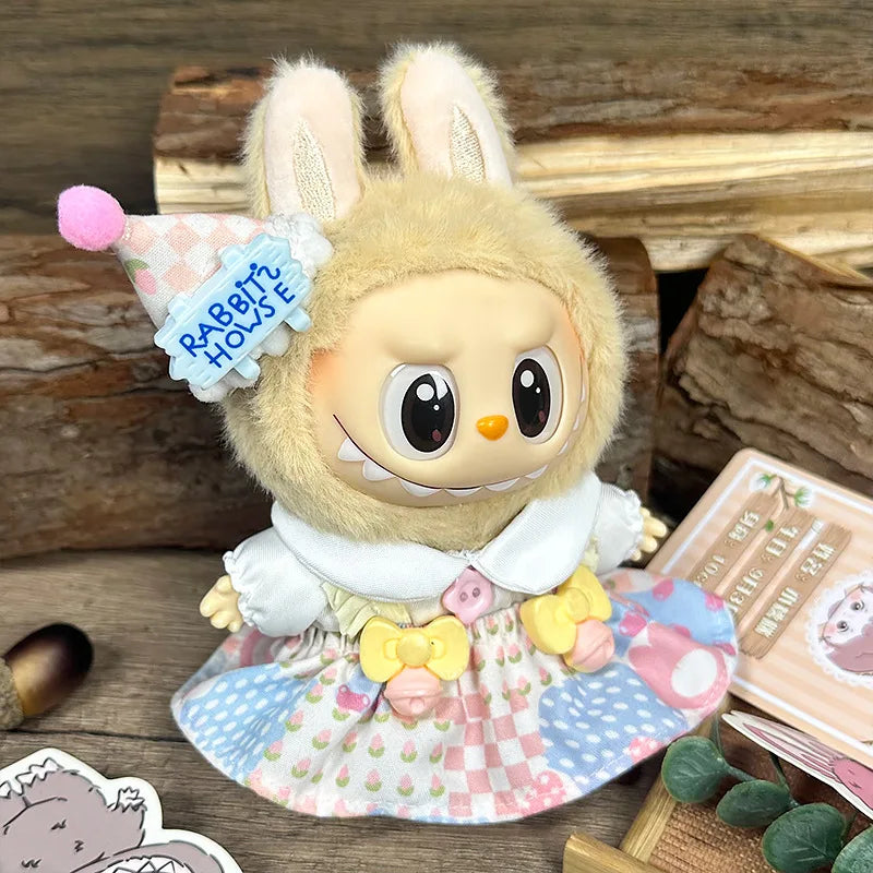 Labubu Designer Clothes Accessories For Sitting And Standing Plush Dolls Universal Blind Box Clothing