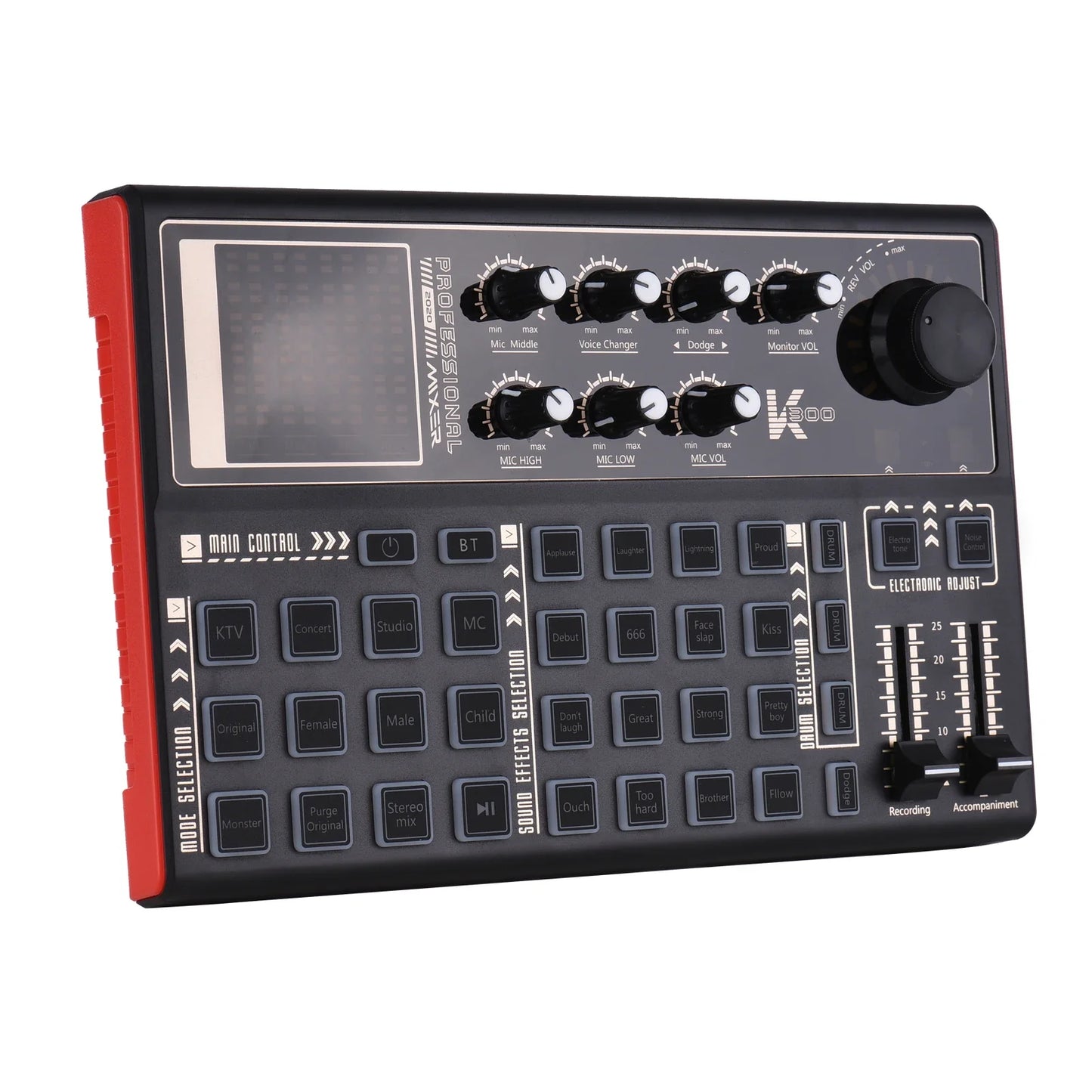Muslady-Carte son SK300 Live, changeur de voix externe, centre commercial audio, batterie aste intégrée, effets sonores multiples
