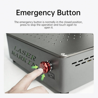 Portable Mini 20w Metal Knife Golden Print Barcode Jpt Fiber Laser Printing and Engraving Marking Machine Auto Focus