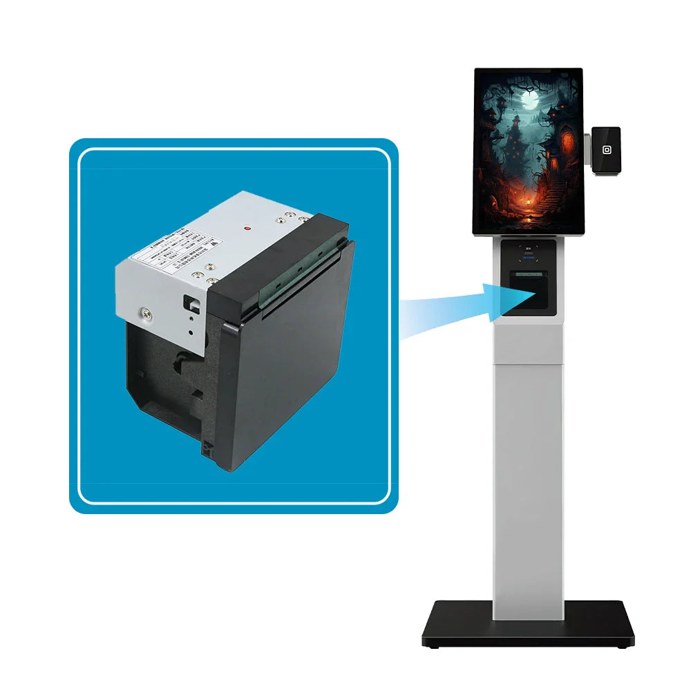 MS-FPT302 58/80mm Kiosk Panel Thermal Printer 2/3inch Thermal Kiosk Printer for Service Checkout Machine Hospital Kiosk