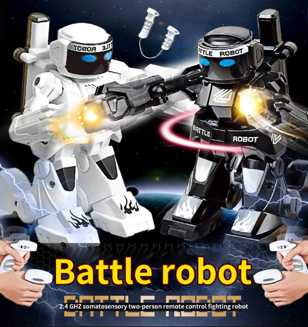 Robot de combat RC, jouet de boxe, télécommande, 2.4G, Robot de combat humanoïde avec deux Joysticks de commande, jouets pour enfants, cadeau