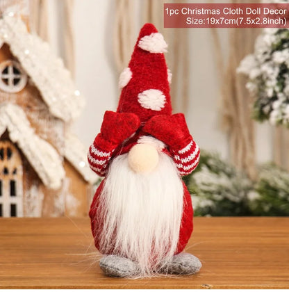 Faceless Christmas Decorations for Home, Christmas Tree Ornament, Merry Butter, New Year Gifts, 2024, 2025