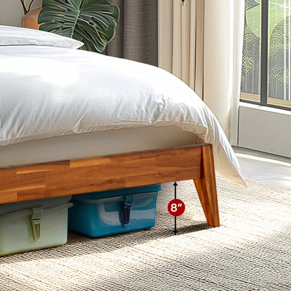Acacia Emery Solid Wood Bed Frame - Stylish and Durable Acacia Wood Design for Your Bedroom