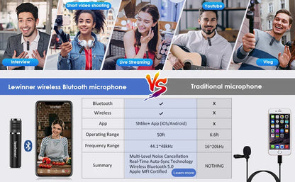 Lewinner L-698 Wireless Karaoke Microphone Bluetooth Speaker 2in1 Handheld Sing & Recording Portable KTV Player for iOS/Android