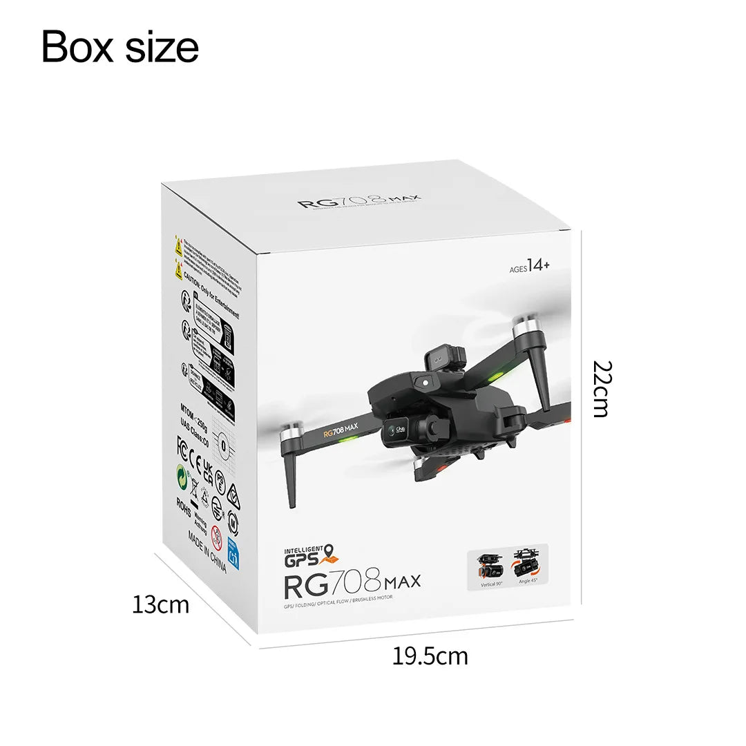 RG708MAX Drone Brushless Quadcopter GPS Positioning Screen Control Aerial Photography Obstacle Avoidance Drone