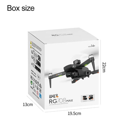 RG708MAX Drone Brushless Quadcopter GPS Positioning Screen Control Aerial Photography Obstacle Avoidance Drone